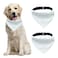 HACRAHO Sublimation Blank Dog Bandana 2 PCS Solid White DIY Pet Triangle Scarf with Removable Collar DoubleSided Adjustable Buckle for Large Dogs White XL