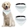 HACRAHO Sublimation Blank Dog Bandana 2 PCS Solid White DIY Pet Triangle Scarf with Removable Collar DoubleSided Adjustable Buckle for Large Dogs White XL