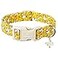 M MACA BATES Maca Bates Summer Cute Dog Collar with Yellow Duck Print for Small Boy Gril DogsSpring and Summer Styles DurableSoftThickAdjustable Puppy Basic Collars for Male Female Pet with Safety Buc