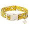 M MACA BATES Maca Bates Summer Cute Dog Collar with Yellow Duck Print for Small Boy Gril DogsSpring and Summer Styles DurableSoftThickAdjustable Puppy Basic Collars for Male Female Pet with Safety Buc