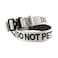 Tacticollar DO NOT PET 15 inch Nylon Collar for Medium and Large Dogs Neoprene Padded Inside Communicate Your Dogs Needs to Prevent Accidents Grey Small