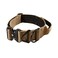 Tacticollar 2 inch Tactical Dog Collar with Handle for Medium and Large Dogs Mil Spec Nylon Collar QuickRelease Metal Buckle Neoprene Padded Inside Medium Coyote Brown
