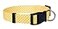 Native Pup Polka Dot Dog Collar Adjustable for Small Medium Large Dogs Cute Fabric for Boy Girl Yellow Large