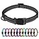 TagME Small Dog Collar Adjustable Reflective Nylon Pet Collar with Quick Release Buckle for Extra Small Dogs Black 58 Width