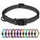 TagME Small Dog Collar Adjustable Reflective Nylon Pet Collar with Quick Release Buckle for Extra Small Dogs Black 58 Width