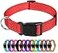 TagME Reflective Nylon Dog Collars Adjustable Classic Pet Collar with Quick Release Buckle for Extra Large Dogs Red 1 Width