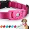 KONITY Reflective Dog Collar Compatible with AirTag Nylon Pet Cat Puppy Collar for Small Medium Large and Extra Large Dogs