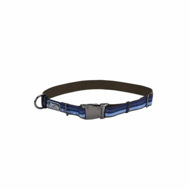 Coastal Pet K9 Explorer Reflective Adjustable Dog Collar Comfortable Collar for the Outdoors Durable Lightweight Accessory with SideRelease Buckle Sapphire 1 x 1218