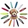 TTSAM 15 Pcs Puppy Id Collars 15 Colors Puppy Whelping Collars DoubleSided Soft Adjustable Dog ID Bands Identification Collar for for Puppies Small Cat Kitten Newborn Pet Reusable