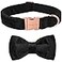 ARING PET Bowtie Dog CollarVelvet Dog Collars with Removable Bowtie Adjustable Bowtie Collar for Girl and Boy Dogs