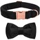 ARING PET Bowtie Dog CollarVelvet Dog Collars with Removable Bowtie Adjustable Bowtie Collar for Girl and Boy Dogs
