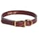 Mendota Products Mendota Pet Leather Standard Collar Dog Collar Made in The USA Chestnut 34 in x 16 in