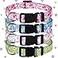 Saintrygo 4 Pcs Floral Dog Collar Cute Flower Female Dog Collar Adjustable Pastel Spring Summer Pet Collars for Small Medium Large DogsSmall