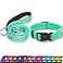Maiiu Reflective Dog Collar with Safety Locking Buckle Adjustable Soft Breathable Nylon Collars for Small Medium and Large DogsCollarLeash XS Width 58 Turquoise