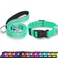 Maiiu Reflective Dog Collar with Safety Locking Buckle Adjustable Soft Breathable Nylon Collars for Small Medium and Large DogsCollarLeash XS Width 58 Turquoise
