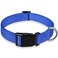 BOOMIBOO Reflective Dog Collar with Buckle Adjustable Safety Nylon Collars for Small Medium Large Dogs Navy Blue S