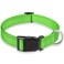 BOOMIBOO Reflective Dog Collar with Buckle Adjustable Safety Nylon Collars for Small Medium Large Dogs Grass Green S