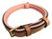 Soft Touch Collars Small Leather Padded Dog Collar Tan with Coral Padding 16 Long x 58 Wide Neck Size 11 to 135 Inches