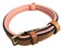 Soft Touch Collars Small Leather Padded Dog Collar Tan with Coral Padding 16 Long x 58 Wide Neck Size 11 to 135 Inches