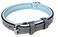Soft Touch Collars Padded Small Leather Dog Collar Gray and Blue 16 Long by 58 Wide Fits Neck Size 11 to 135 Inches