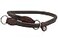 Dogs My Love Round Genuine Rolled Leather Choke Dog Collar Brown 30 Long