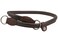 Dogs My Love Round Genuine Rolled Leather Choke Dog Collar Brown 30 Long