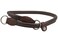 Dogs My Love Round Genuine Rolled Leather Choke Dog Collar Brown 30 Long