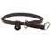 Dogs My Love Round Genuine Rolled Leather Choke Dog Collar Brown 15 Long