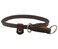 Dogs My Love Round Genuine Rolled Leather Choke Dog Collar Brown 15 Long