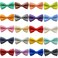 IVIA PET Bow Ties Premium Double Layer Bowtie 20 Colors Dog Collar Attachment Bow Ties Rubber Band for Medium Pet CollarsMedium