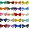 IVIA PET Bow Ties Premium Double Layer Bowtie 20 Colors Dog Collar Attachment Bow Ties Rubber Band for Medium Pet CollarsMedium