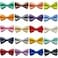 IVIA PET Bow Ties Premium Double Layer Bowtie 20 Colors Dog Collar Attachment Bow Ties Rubber Band for Small Pet CollarsSmall