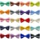 IVIA PET Bow Ties Premium Double Layer Bowtie 20 Colors Dog Collar Attachment Bow Ties Rubber Band for Small Pet CollarsSmall