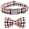 Unique style paws Fall Dog Collar Puppy Collar with Bowtie Adjustable Dog Collar Pet Gift for Small Medium Large Dogs