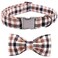 Unique style paws Fall Dog Collar Puppy Collar with Bowtie Adjustable Dog Collar Pet Gift for Small Medium Large Dogs