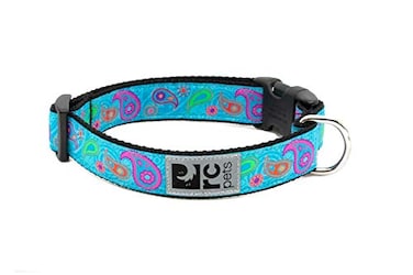 RC Pet Products RC Pets 58 Inch Adjustable Dog Clip Collar XSmall Tropical Paisley