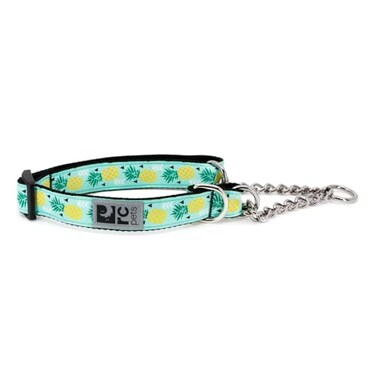RC Pet Products RC Pets 112 Inch Wide Adjustable Dog Clip Collar Medium Pineapple Parade