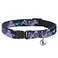 Buckle-Down BuckleDown Breakaway Cat Collar Ursula 4PosesShellsIvyBubbles PurplesBlues 12 Wide Fits 812 Neck Medium