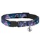 Buckle-Down BuckleDown Breakaway Cat Collar Ursula 4PosesShellsIvyBubbles PurplesBlues 12 Wide Fits 812 Neck Medium