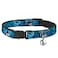 Buckle-Down BuckleDown Breakaway Cat Collar Stitch ExpressionsHibiscus Collage GreenBlue Fade 12 Wide Fits 812 Neck Medium