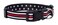 Native Pup Thin Red Line Dog Collar Stars Small