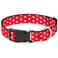 Buckle-Down BuckleDown Minnie Mouse Polka DotMini Silhouette RedWhite Plastic Clip Collar Large1526