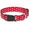 Buckle-Down BuckleDown Minnie Mouse Polka DotMini Silhouette RedWhite Plastic Clip Collar Large1526