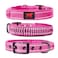 Tuff Pupper Heavy Duty Dog Collar with Handle Ballistic Nylon Heavy Duty Collar Padded Reflective Dog Collar with Adjustable Stainless Steel Hardware Convenient Sizing for All Breeds