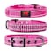 Tuff Pupper Heavy Duty Dog Collar with Handle Ballistic Nylon Heavy Duty Collar Padded Reflective Dog Collar with Adjustable Stainless Steel Hardware Convenient Sizing for All Breeds
