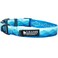 Leash Boss Patterned Reflective Dog Collar Pattern Collection Colorful Dog Collar with Triple Reflection Threads for Small Medium and Large Dogs Small 11516 Neck x 34 Wide Wave Pattern
