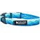 Leash Boss Patterned Reflective Dog Collar Pattern Collection Colorful Dog Collar with Triple Reflection Threads for Small Medium and Large Dogs Small 11516 Neck x 34 Wide Wave Pattern