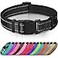 Joytale Reflective Dog CollarSoft Neoprene Padded Breathable Nylon Pet Collar Adjustable for Extra Large DogsBlackXL