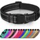 Joytale Reflective Dog CollarSoft Neoprene Padded Breathable Nylon Pet Collar Adjustable for Extra Large DogsBlackXL