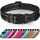 Joytale Reflective Dog CollarSoft Neoprene Padded Breathable Nylon Pet Collar Adjustable for Extra Large DogsBlackXL